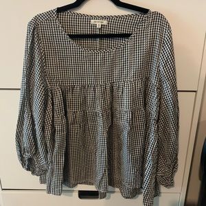 Plaid blouse